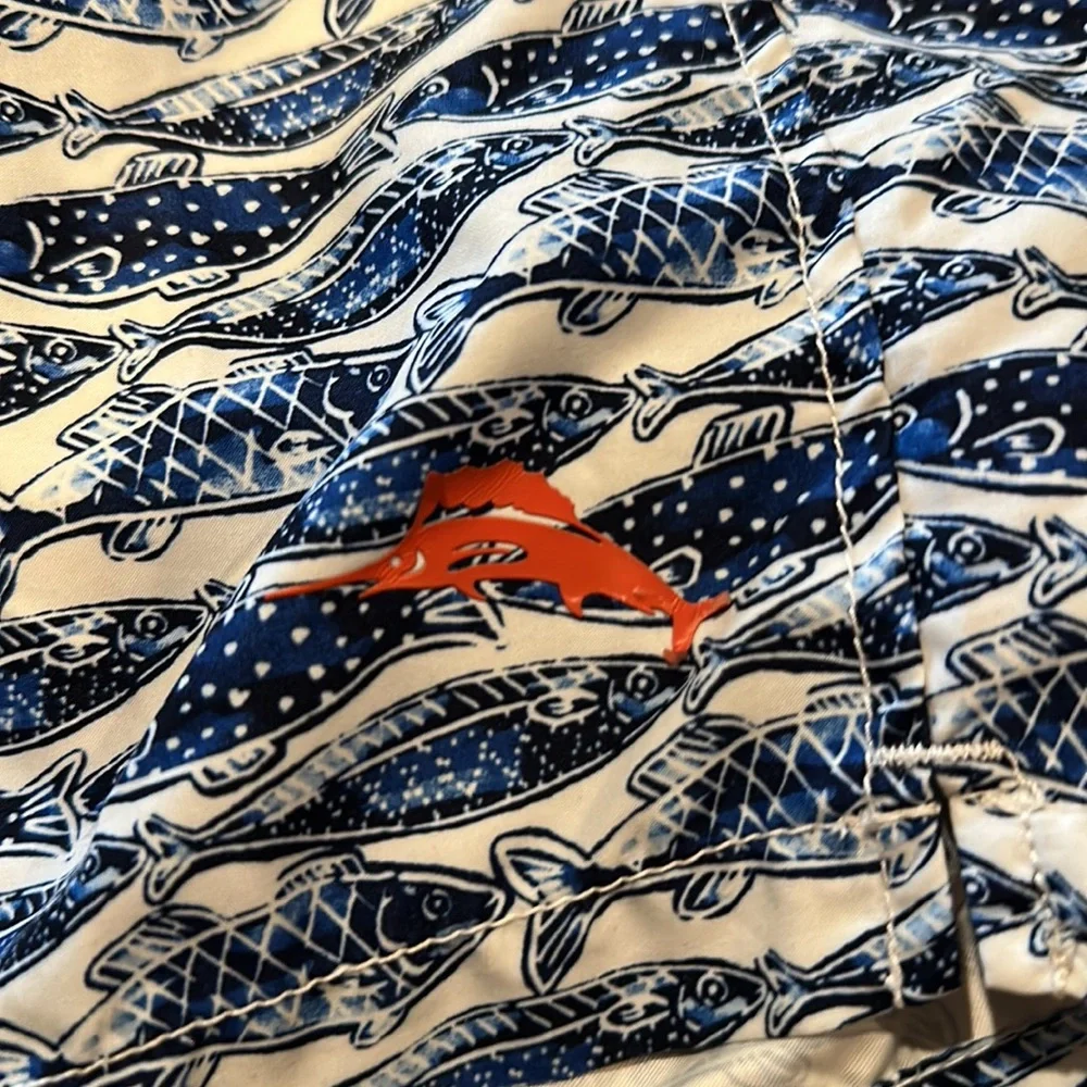 Tommy Bahama Men’s Swim Trunks - fish print small nwot